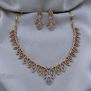 Cz Necklace-V00039
