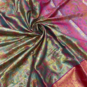 V0030-beautiful kanchipuram inspired silk saree