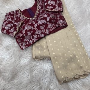 V0001- Pure Cosmos Tissue Saree