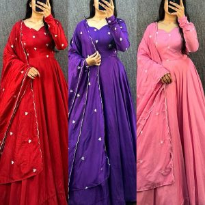 Sets V0006 - thread work cotton silk kurta+ dupatta