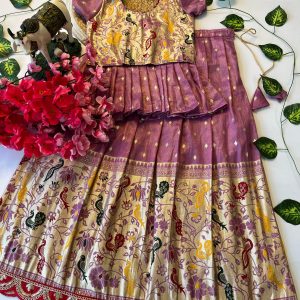 Kids V0003 - crop top with detachable flare blouse