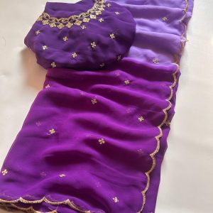 V0033 - soft chiffon silk saree