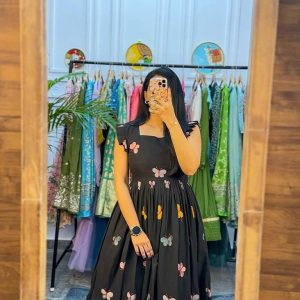 Frock V0005 - beautiful muska cotton butterfly dress