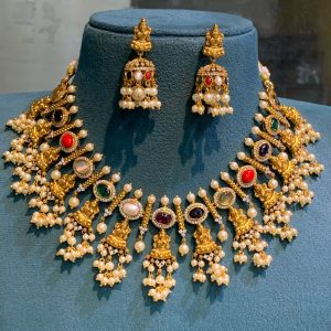 Navaratan neck set V00067