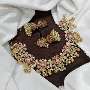 Kundan neckset V00089