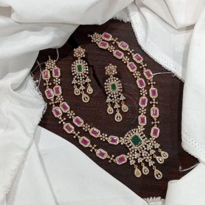 Cz stone Neckset V00090