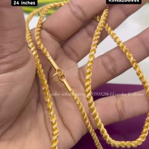 V26 - Thali chain pure panchaloham 5 ml real gold polish