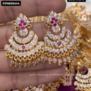 V38 - pure panchaloham chadbali earrings