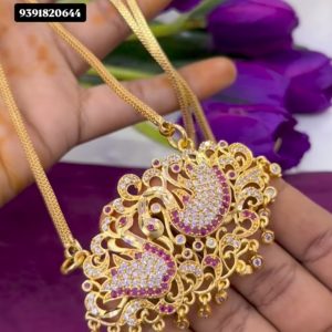V27 - long chain with dollar (30 inches)