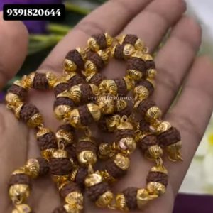 V58 - panchaloham men rudraksha polished chain