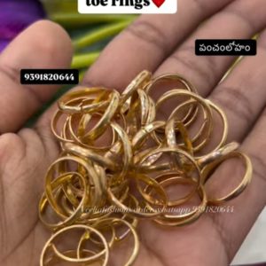 V55 - pure panchaloham unpolished toe rings