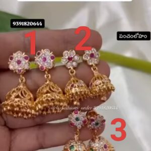 V57 - pure panchaloham jhumkas
