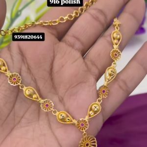 V43 - gold replica nacklace