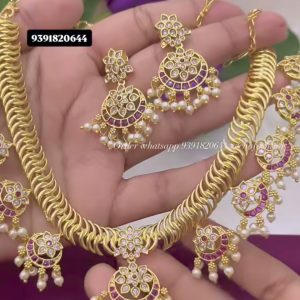 V41 - party wear jalebi neck set