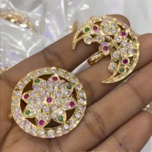 V13- pure panchaloham surya chandra hair accessories (multicolour))