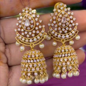 V29 - Diamond replica party wear jumkas medium size