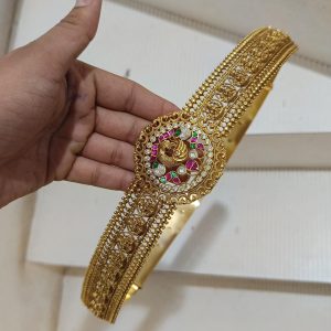 V931 - beautiful one gram gold ashtalakshmi design hip belt