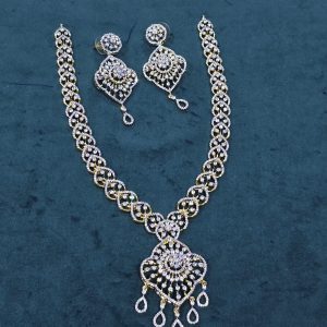 V932 - beautiful party wear dimond replica neckset