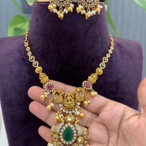 V800- premium quality party wear neckset