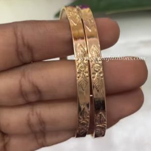 V987 - pure panchaloham unpolished bangels (2)