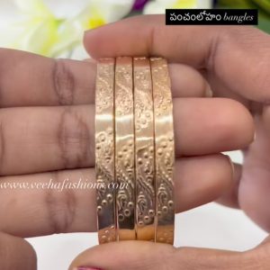 V956 -pure panchaloham unpolished bangels(2 bangels)