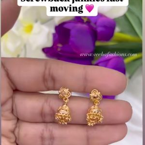 V955 - most demanding gold copy jhumkas