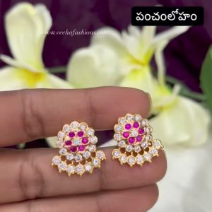 V953 - pure panchaloham stud earrings