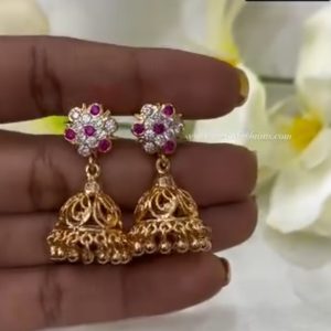 V948 - pure panchaloham medium size jhumkas