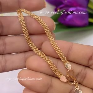 V942- microgokd finish daily wear plain bracelet for women
