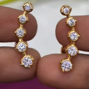 V94 - pure panchaloham dimond replica earcuffs