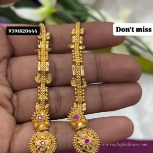 V92- beautiful gold replica earrings with mattilu combo