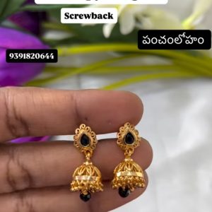 V89 - gold copy design jhumkas