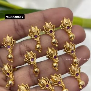 V74 - pure panchaloham gold replica locus daily wear earrings