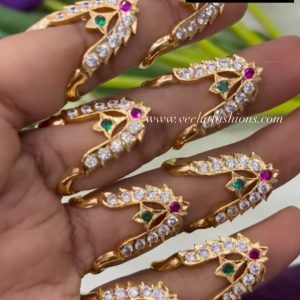 V941 - pure panchaloham multicolour vanki ring