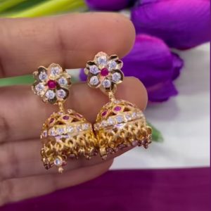 V046 - pure panchaloham jhumkas