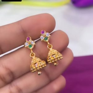 V044 - pure panchaloham jhumkas