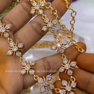 V069 - pure panchaloham dimond replica nacklace