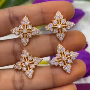 V076 - pure panchaloham dimond replica studs