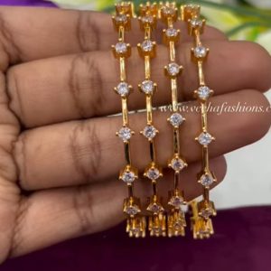 V857 - high quality diamond replica bangles (4 bangels)
