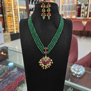 V862 - Real jadav kundan rani haram with onex beads