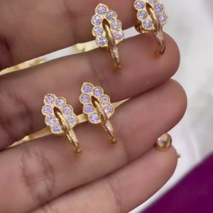 V093 - pure panchaloham j-type earrings
