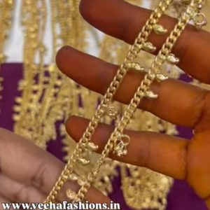 V0102 - pure panchaloham unpolished anklets