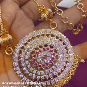 V0104 - pure panchaloham 2 in 1 chain with big size doller