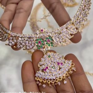 V0115 - hight quality pure panchaloham exactly gold look nacklace