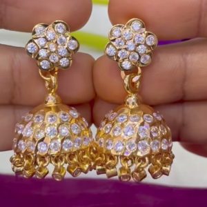 V0118 - high quality pure panchaloham jhumka earrings