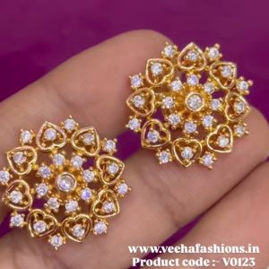 V0123 - high quality diamond replica studs earrings