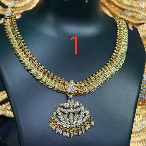 V0129 - pure panchaloham kaasu necklace( big size)