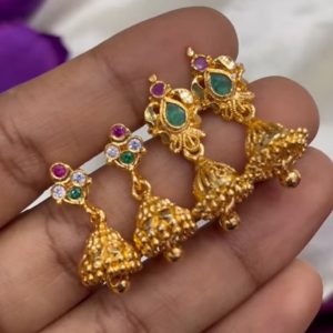 V0137 - micro polish high quality earrings combo set 2 pairs