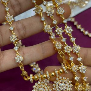 V0205 - pure panchaloham dimond replica thali chain 26 inches