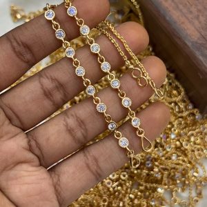 V0215 - pure panchaloham earchains ( mattilu)